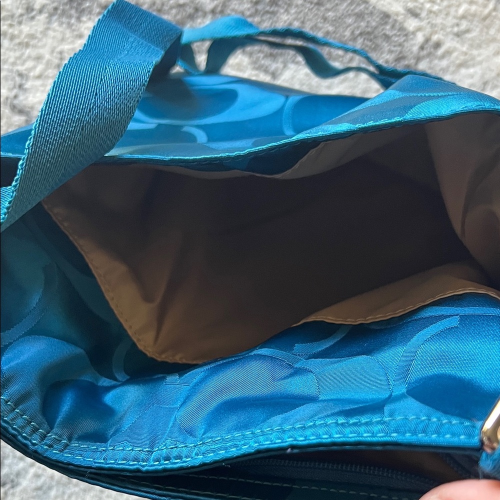 Coach Teal Crossbody Bag - Picture 5 of 7